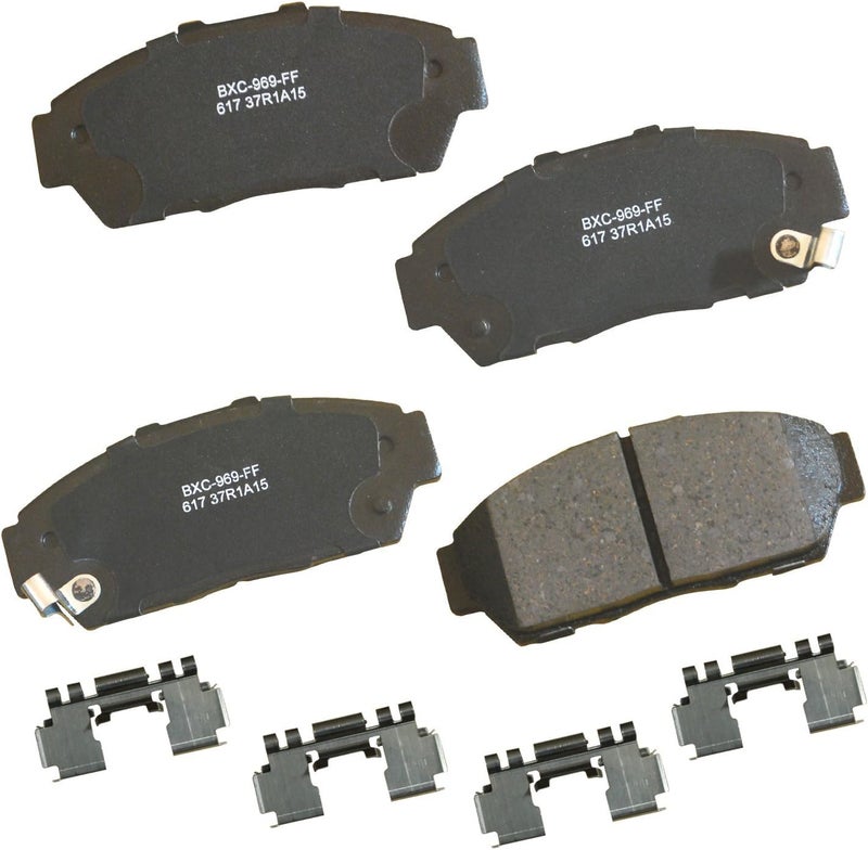 Bendix Premium SBC617 Ceramic Front Brake Pads for Acura Integra 2001-1994, Honda Civic 1995-1994, Civic del Sol 1997-1996 - Image 1